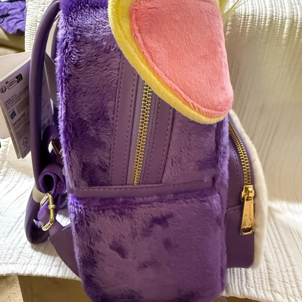 Loungefly Furby Backpack with Purple and Yellow Accents NWT - Picture 13 of 15